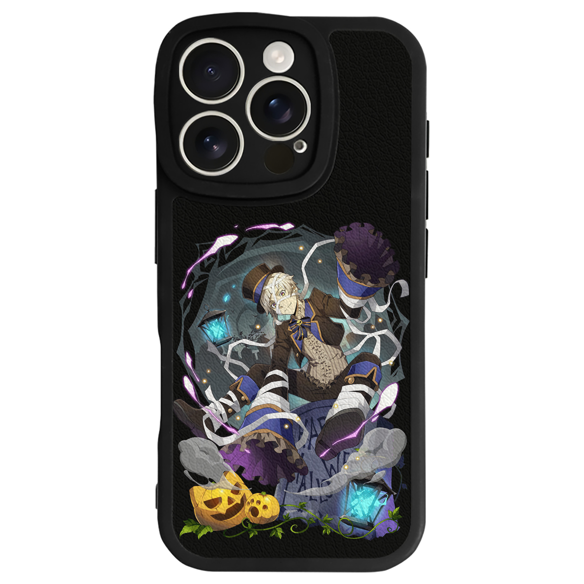 （画像用） 文豪ストレイドッグス Bungo Stray Dogs 【iPhone 16シリーズ対応】シリコンスマホケース（レザー調） 材質：シリコン